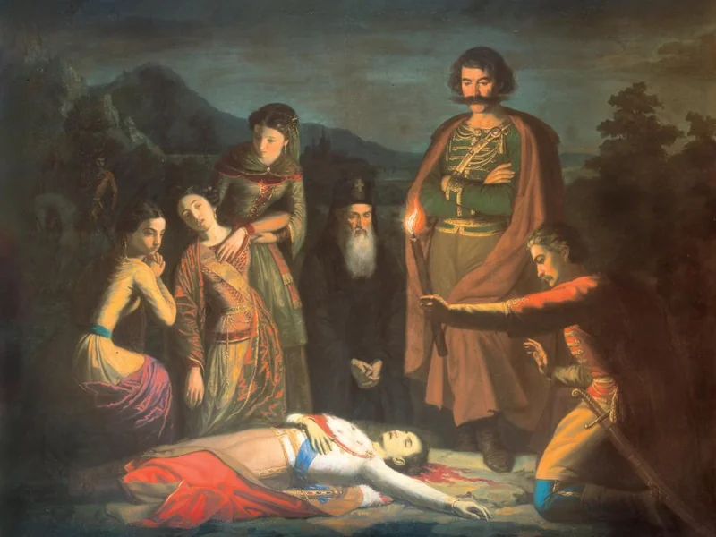 1826-Novak Radonić - La morte dell'imperatore Stefan Uroš